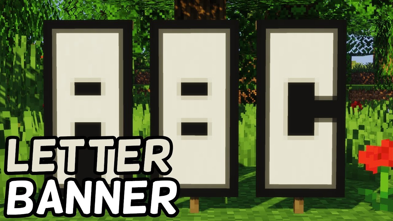 How To Make Letter Banners in Minecraft! (27)