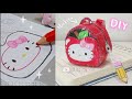 diy hello kitty backpack Mystery Back pack DIY Hello kitty keychain 