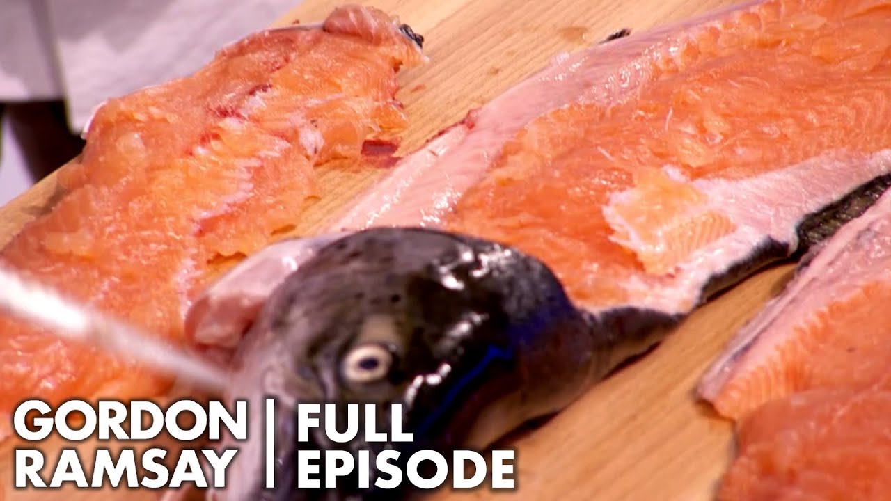 Amateur Cooks Try To Filet A Salmon | Culinary Genius Full Episode | Gordon Ramsay