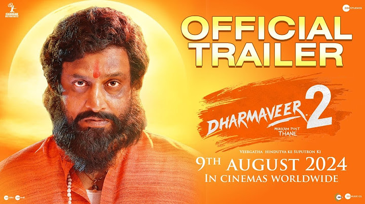 Dharmaveer 2 | Official Trailer | Hindi | 9th August | Pravin Tarde | Prasad Oak | Kshitish Date