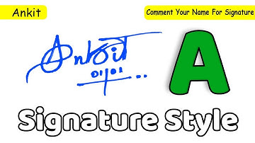 ✔️ Ankit Name Signature Style Request Done