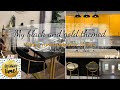 DINING ROOM MAKEOVER | MINI HOUSE TOUR I BLACK & GOLD THEMED