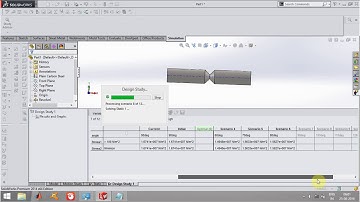 Notch table design Simulation in Solidworks