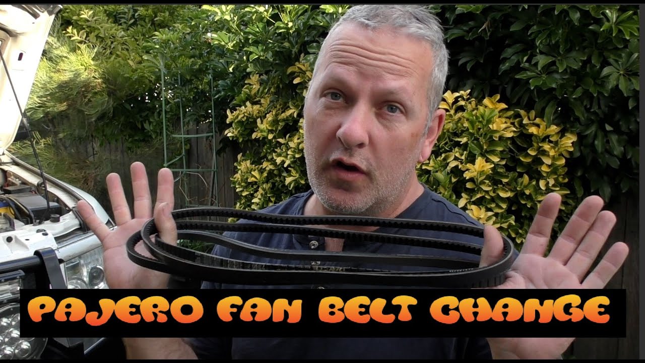 Mitsubishi Pajero Fan Belt Change YouTube