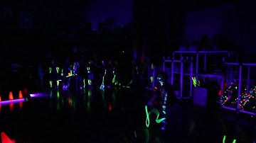 2017 Pioneer Elementary Demo Show - Black Light Jump Rope Wave 2