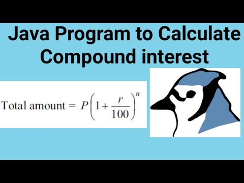 Compound interest program in Java - YouTube
