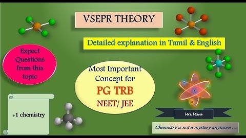 VSEPR Theory / Unit 1 / Geometry / Shape / TRB / PG TRB CHemistry / PGTRB / Hybridisation