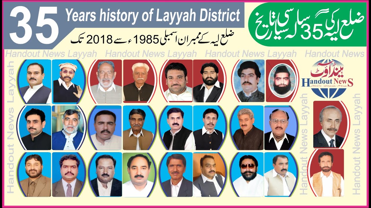 History of Distract Layyah , siyasi Tareekh 1985 sy 2018- Politician  of Layyah