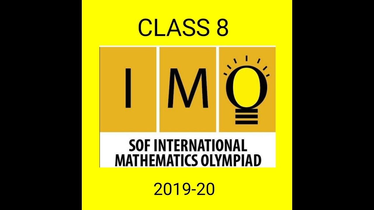 IMO 2019 CLASS 8 SET -A PAPER - YouTube