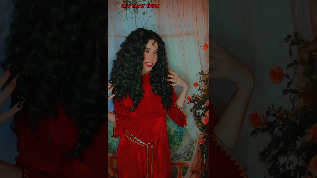 I have always wanted to do that! | Mother Gothel & Rapunzel@nikkihatsunecosplay#cosplay | Tangled