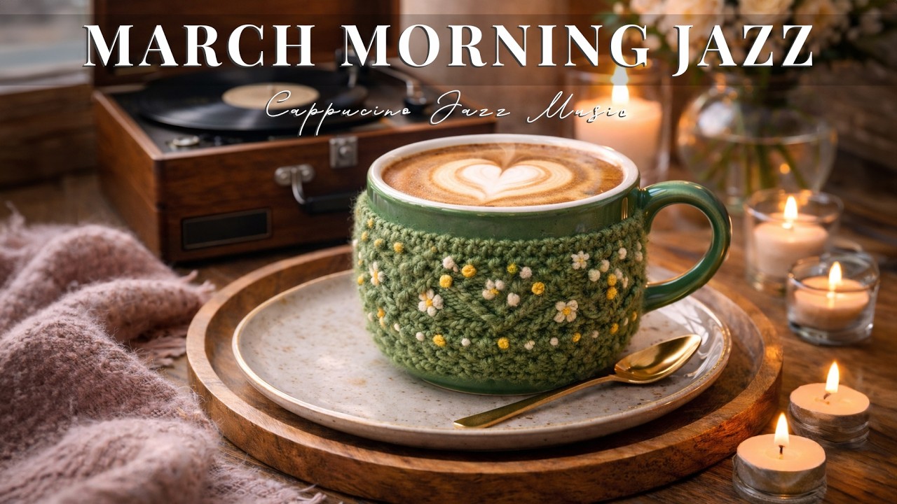 Spring Morning Coffee in March ☕ Positive Energy Jazz Piano & Soft Bossa Nova for a Great Mood