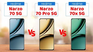 Realme Narzo 70 vs. Realme Narzo 70 Pro vs. Realme Narzo 70x Specification Comparison