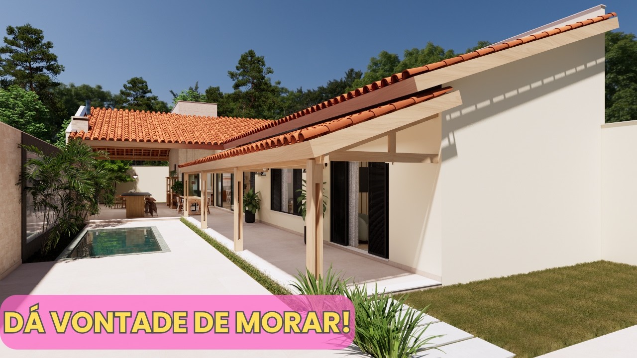 Você não vai querer sair dessa casa! Tour pela CASA em L dos Sonhos | 231m²  .Cód343B