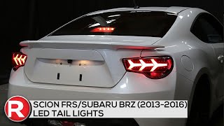 Spec-D Tail Lights Scion FRS / Subaru BRZ (13-16) Lambo Aventador Style w/ Sequential LED How To DIY
