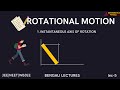 Rotational Motion|Lec-5|IITJEE|NEET|WBJEE