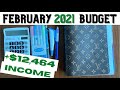 feb 2021 monthly budget | budget with me