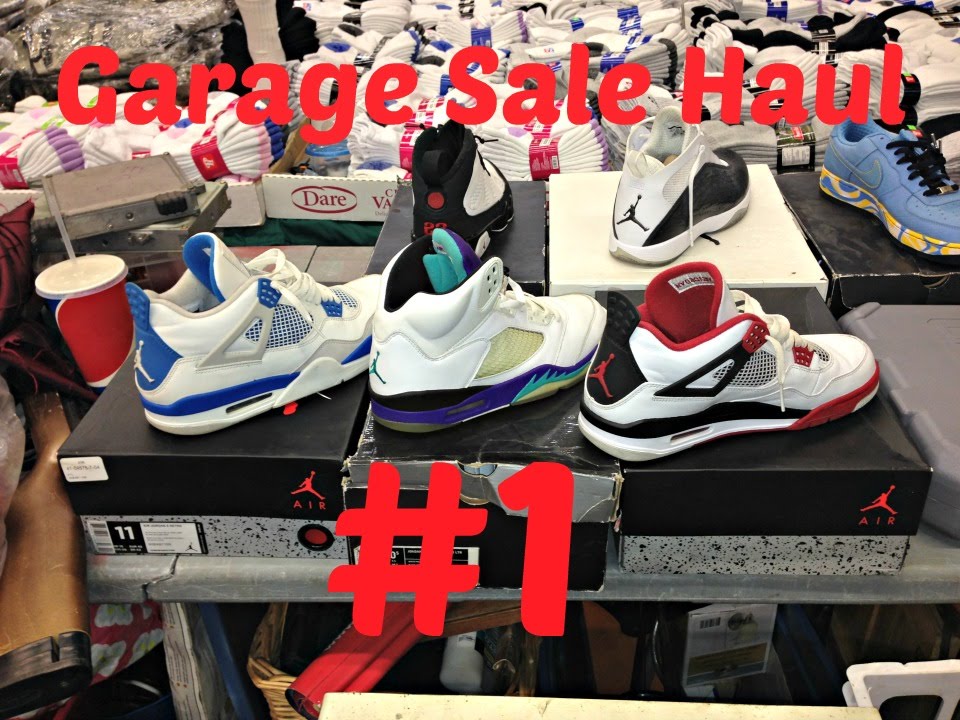 Garage Sale Haul 1.! Retro Jordan 4s and 5s.?! Jerseys and more