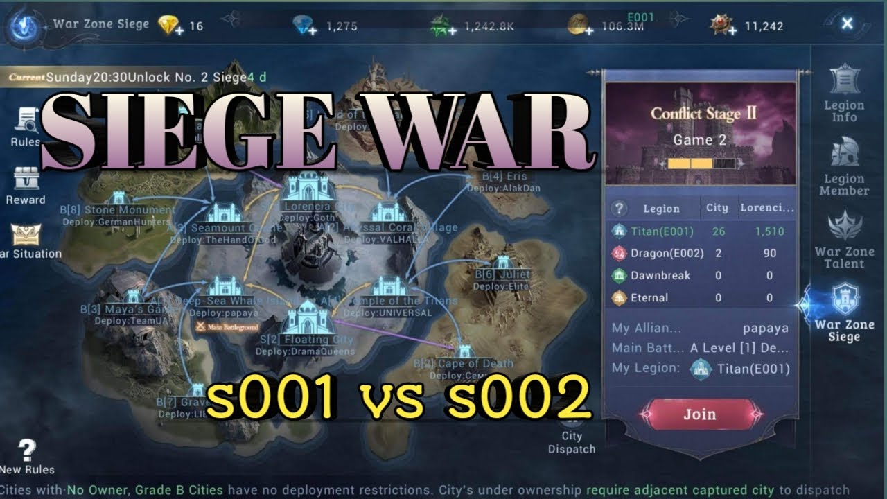 MU ORIGIN 3 - Siege war s001 vs s002 MU origin 3