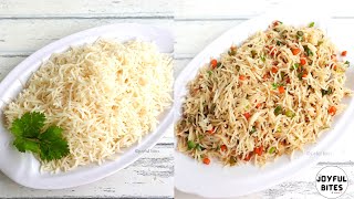 How to cook Basmati Rice | 2 ways - Pressure Cooker method and Draining method