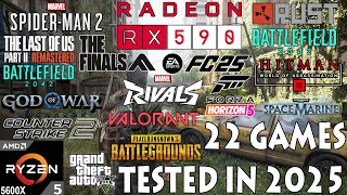 RX 590 : Test in 22 Games in 2025