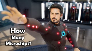 How Many Microchips Were Implanted In Tony Stark To Control The Mark 42 Suit?