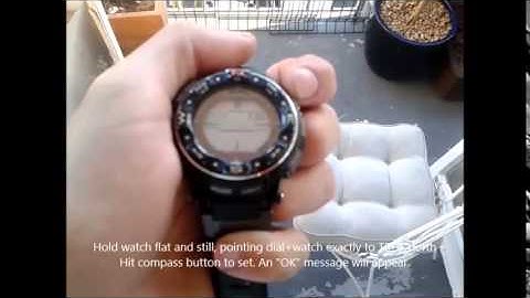 Easy Calibrate Compass on Casio prw2500 and others