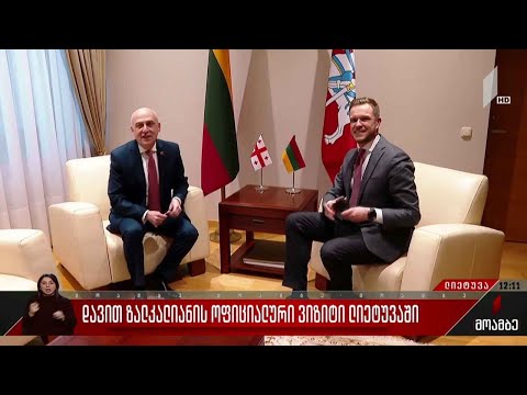 დავით ზალკალიანის ოფიციალური ვიზიტი ლიეტუვაში