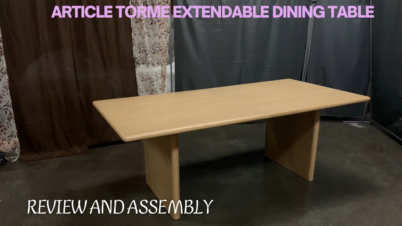 Article Torme extendable dining table