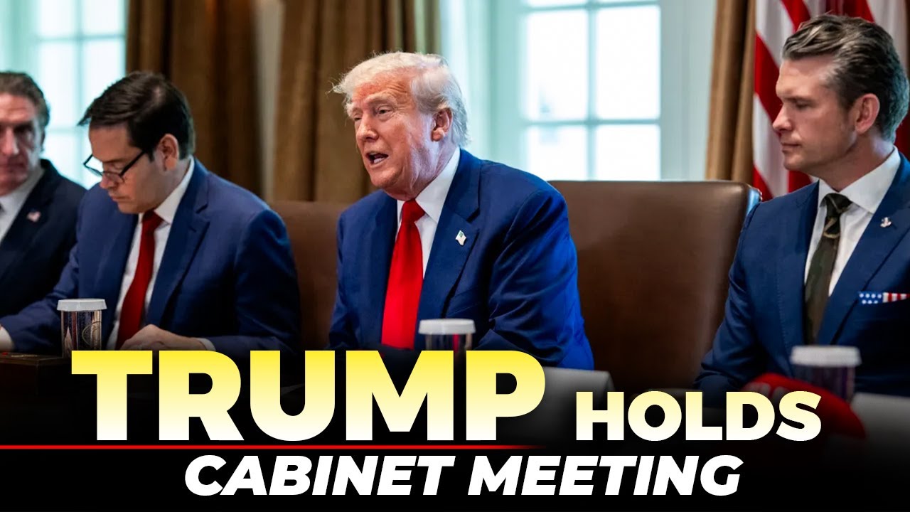 LIVE: U.S. President Donald Trump holds Cabinet meeting in Cabinet Room ...