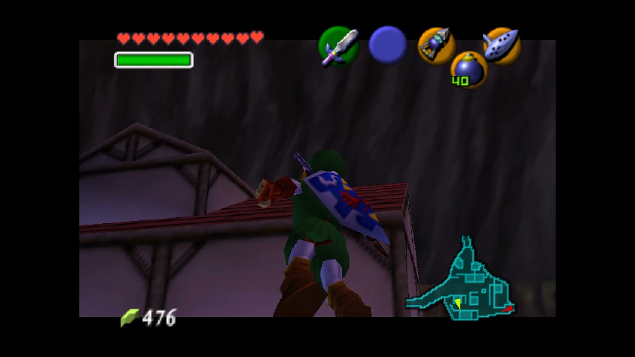 Ocarina of Time Kakariko Village Hookshot Roof Skulltula 45 YouTube