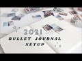 2021 Bullet Journal Setup 📝 || ASMR Aesthetic || soft piano || BTS Life Goes On Background music 🌹✨🎶