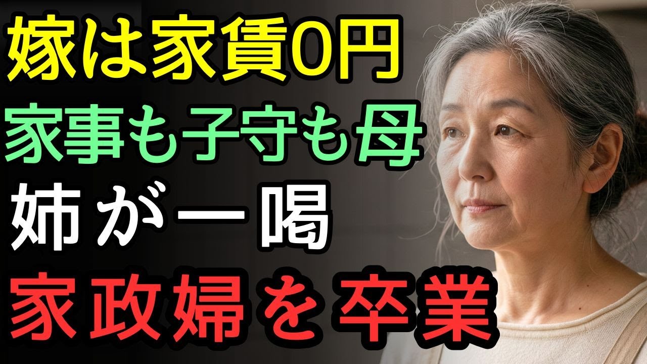 【二世帯の落とし穴】家事も子守も丸投げされた母｜姉が家政婦代528万円を突きつけた結果【60代の決断】