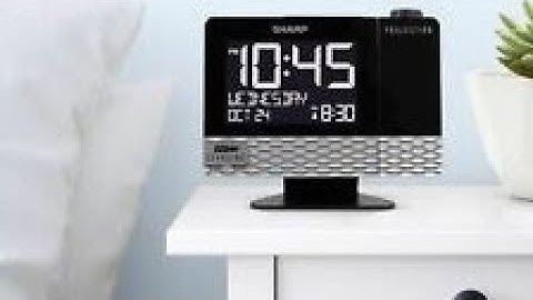 ⏰💤📱#Review-Sharp Projection Alarm Clock with USB Port-#Model  SPC 543