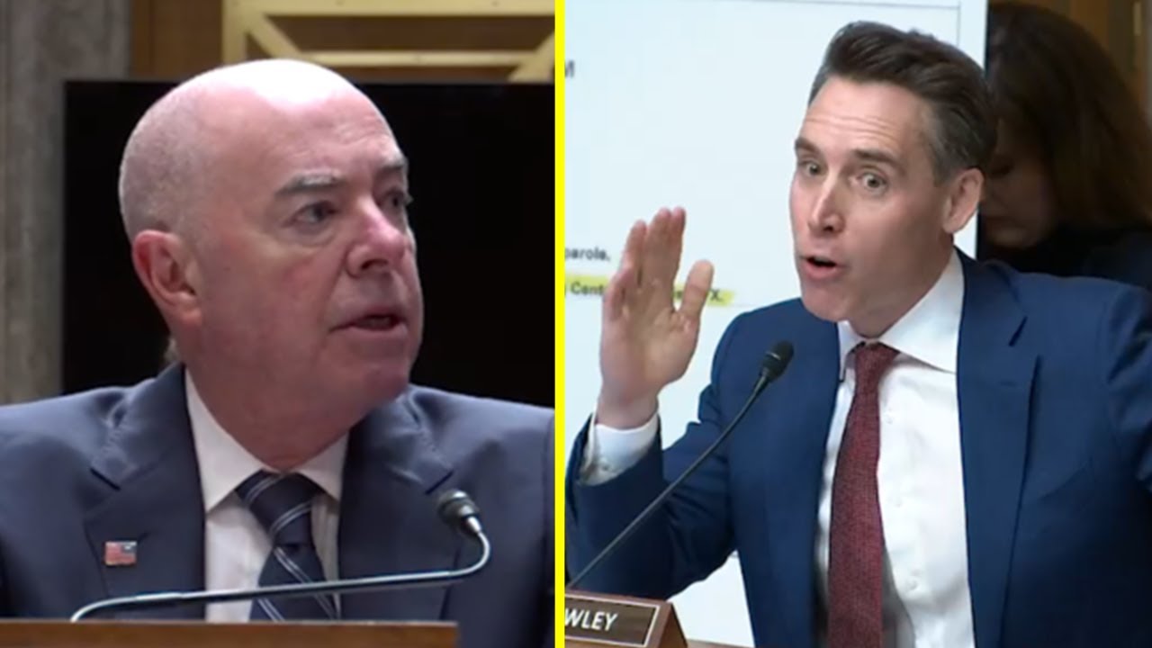 Hawley RIPS INTO Mayorkas for REFUSING to discuss Laken Riley case