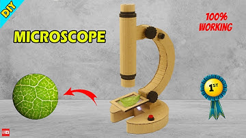 How To Make a Microscope at Home with Cardboard | Science Project