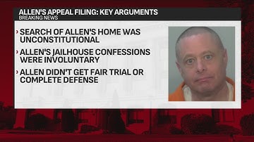 Richard Allen files appeal; focuses on ritualistic killing theory and inadmissible evidence