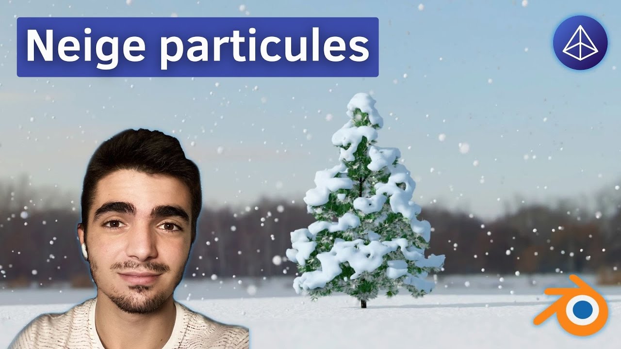 Comment faire tomber de la neige sur BLENDER (particules)