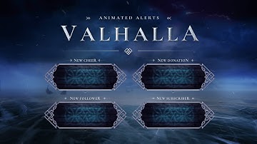 Valhalla Animated Alerts for Twitch, Youtube and Facebook Gaming