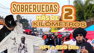 SOBRERUEDAS MÁS DE 2 KILÓMETROS DE PUESTOS EN UNA SOLA RECTA/SUDADERA KOBE Y AF1 EN $59