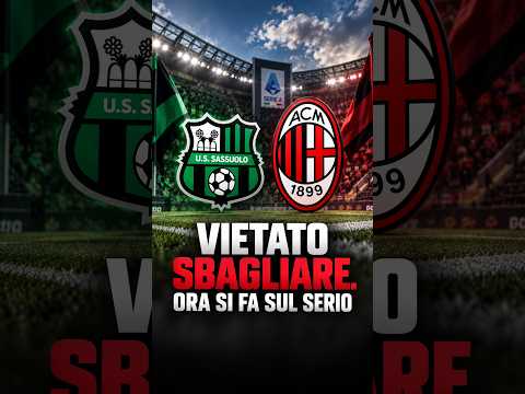 Video Pre Sassuolo-Milan: AMORIM fa le COSE GIUSTE! Vietato SBAGLIARE