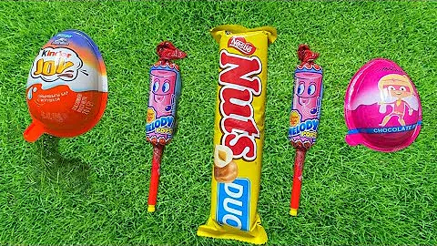 ASMR Most Popular Candys / some lots of colorful rainbow lollipop candy / unpackingchocolate eat