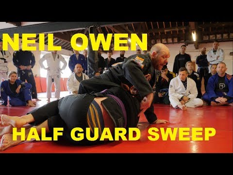 Low Half Guard Sweep by Neil Owen at Stealth Academy 10 Year Anniversary PART 1