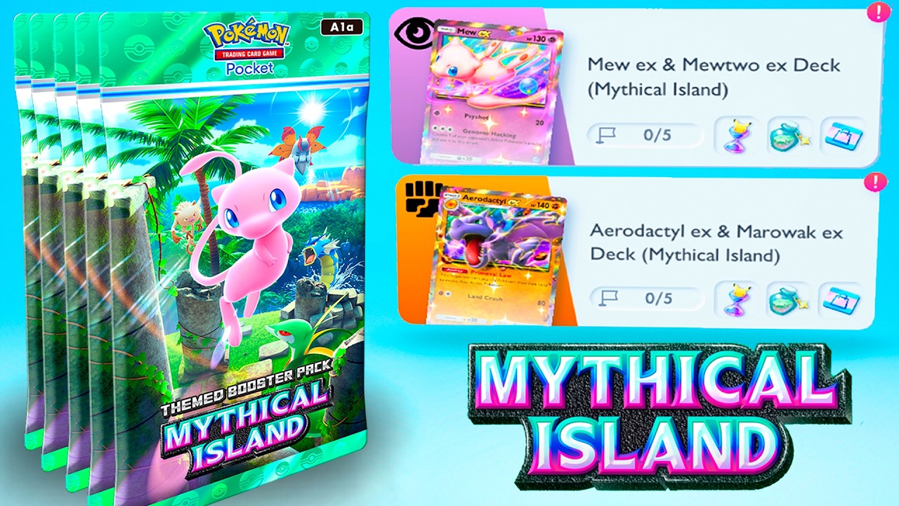 NEW Mythical Island Set in Pokemon Pocket!