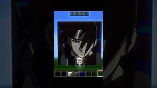 Minecraft pixel art of Itachi Uchiha #minecraft #edit #short