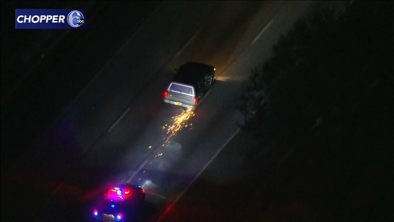 Sparks were flying as police chase suspect leads city officers into ...