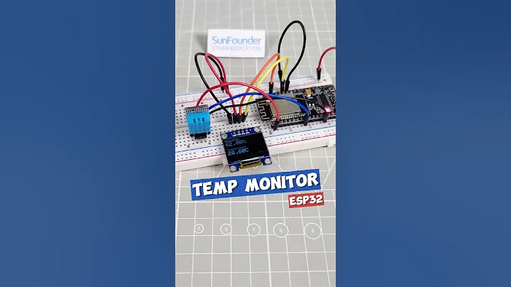 ESP32 Project: Live Temp & Humidity Display with OLED Screen