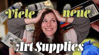 Ich wurde mit vielen neuen Kunstmaterialien versorgt... - Großer Art Supplies Haul!