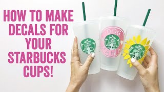 Make Cricut DIY Full Wrap Starbucks Cup - Part Three