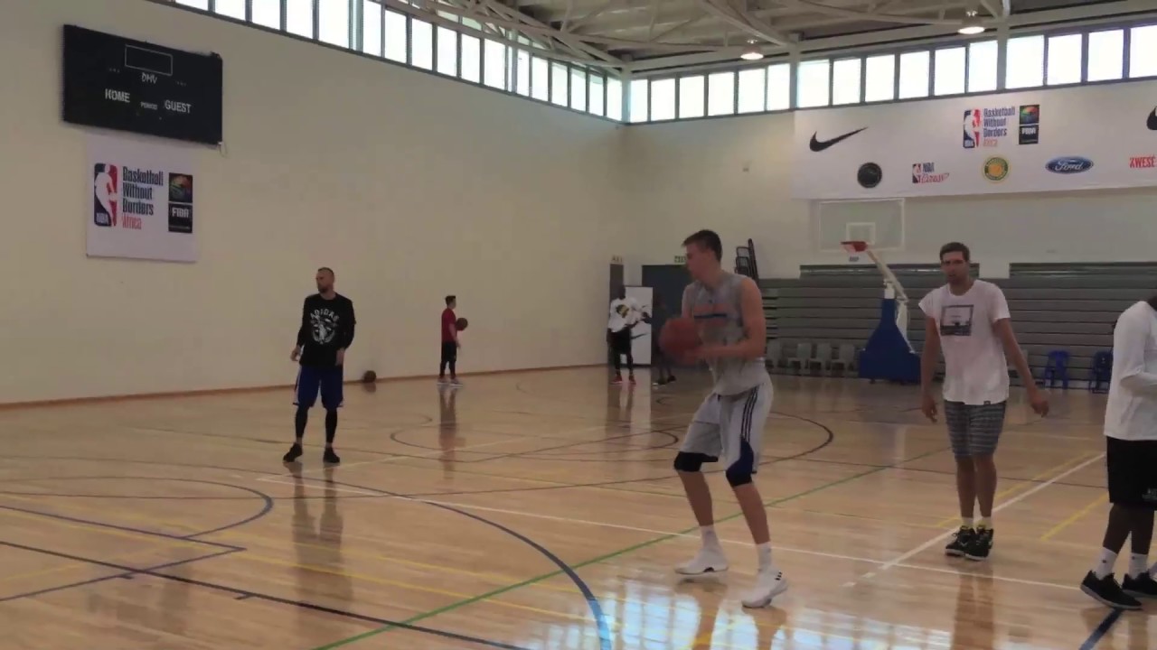 Dirk Nowitzki and Kristaps Porzingis Workout in South Africa