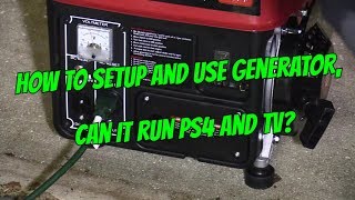 $130 GENERATOR 1000 WATTS SETUP - WILL IT RUN TV & PS4